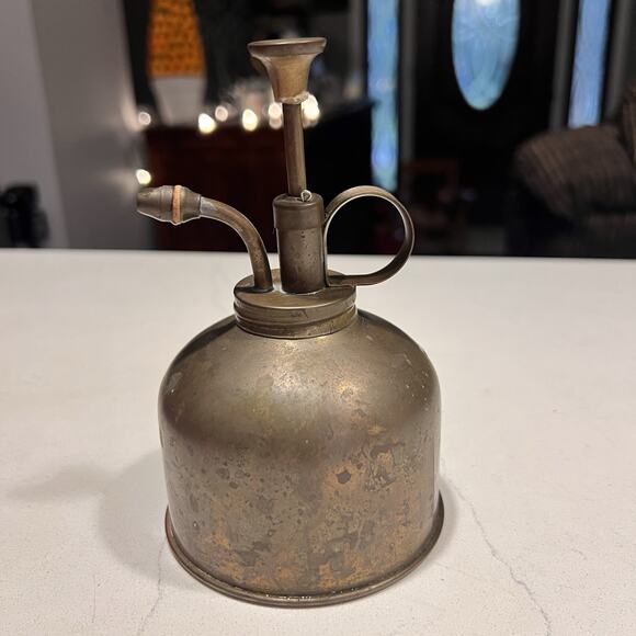 Vintage Three Stars #305 Brass Water Pump Sprayer Mister Made In Hong Kong - Picture 1 of 5